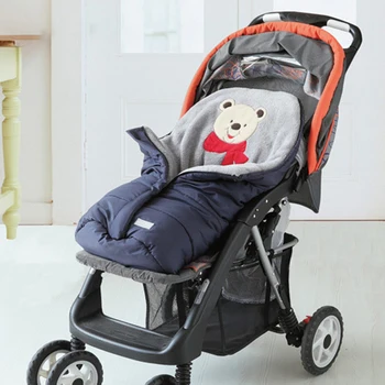 

Baby Stroller Sleeping Bag Anti-Kicking Sleep Sack Swaddle Outdoor Autumn Winter Warm Swaddle Stroller Cushion Blanket Accessory