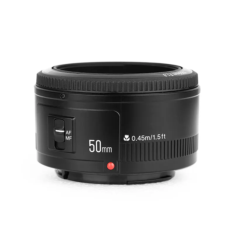 YONGNUO YN50MM F1.8 объектив камеры для Nikon D800 D5100 D5200 D5300 Большая диафрагма AF MF DSLR Sony ZV 1 RX100