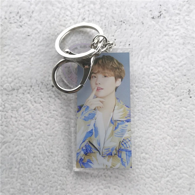 SUGA Bangtan Boys FM 5TH Magic Shop акриловый брелок для ключей карта душа Persona квадратный брелок JUNG KOOK JIMIN JIN SUGA - Цвет: SUGA