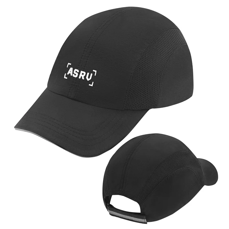 

ASRV TECHNICAL SPORTSWEAR Men Women Plain Curved Sun Visor Baseball Cap Hat Solid Color Fashion Adjustable Caps Snapback Caps