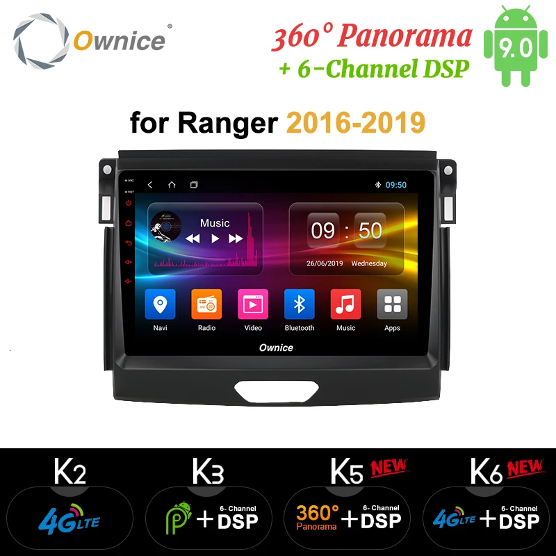 Ownice K1 K2 K3 Android 9 0 Octa Core 2 Din &quotgps навигация автомобильное радио плеер для Ranger Raptor 2019