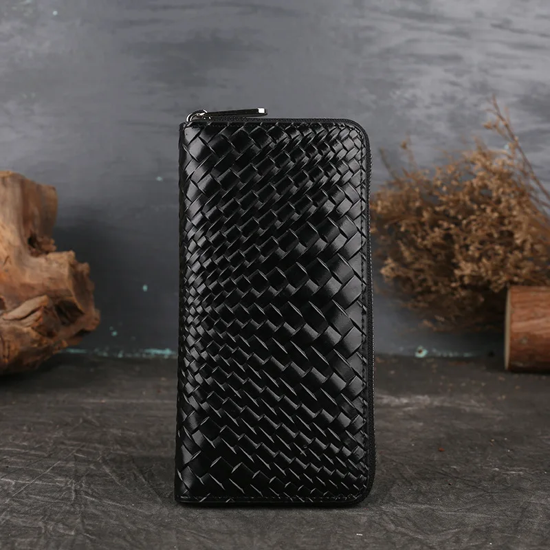

Ladies Coin Money Purse Fashion Braiding Design Wallet Genuine Leather Women Card Holder Wallets Party Soft Clutch