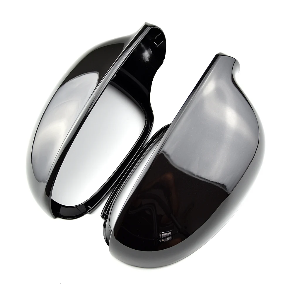

Модная яркая черная крышка для зеркала заднего вида, крышка для зеркала заднего вида для VW Volkswagen Passat B6 R36 Golf 5 Jetta MK5, сменный корпус