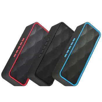 

Bluetooth Speaker Portable Outdoor Loudspeaker Wireless Mini Column 3D Stereo Music Surround FM Raido TFCard Bass Sound Bar