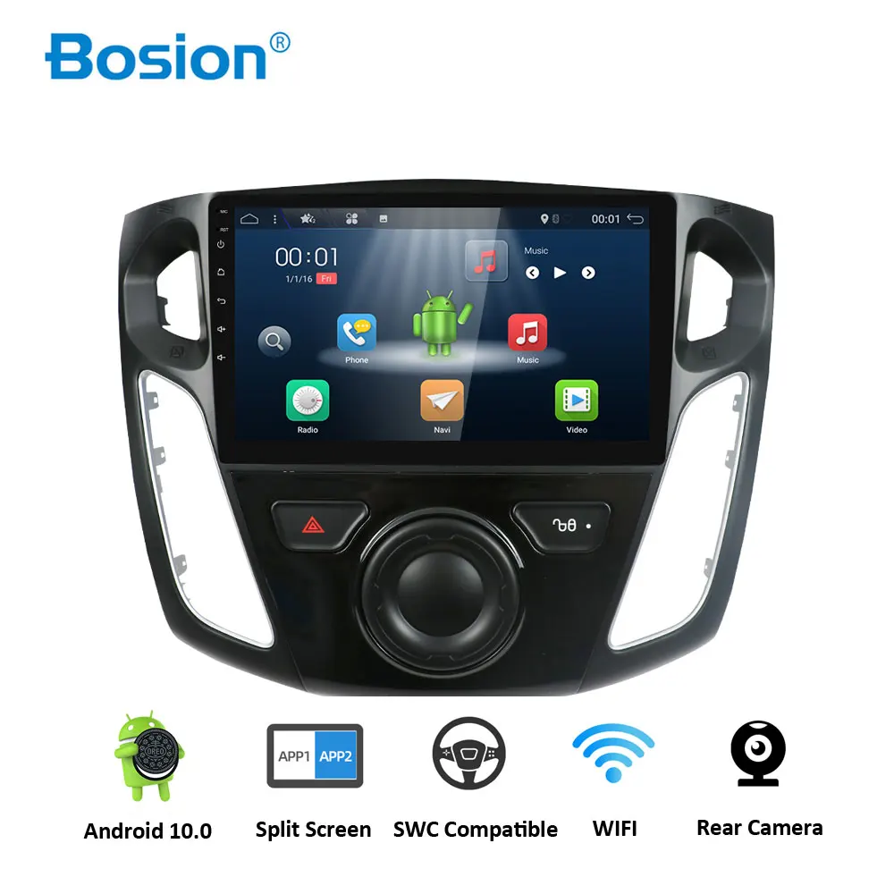Автомагнитола Bosion для Ford Focus 3 Mk 2012-2019 мультимедийный видеоплеер с GPS-навигацией
