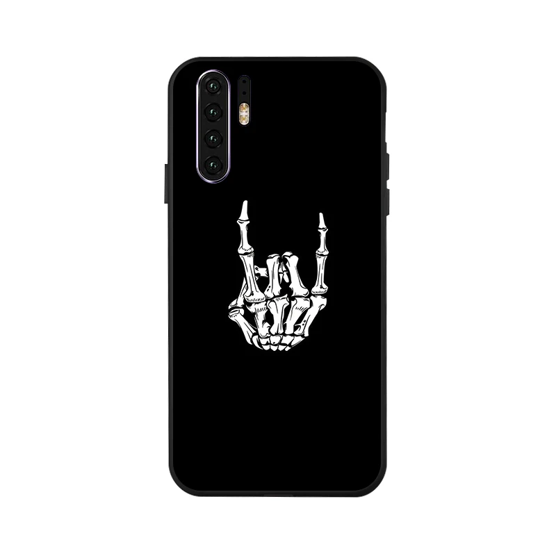 3D DIY Окрашенный черный чехол huawei P30 P20 Pro Чехол Силиконовый задний Чехол для huawei P20 Lite P10 PLUS P30 Lite чехол s чехлы бампер - Цвет: X071