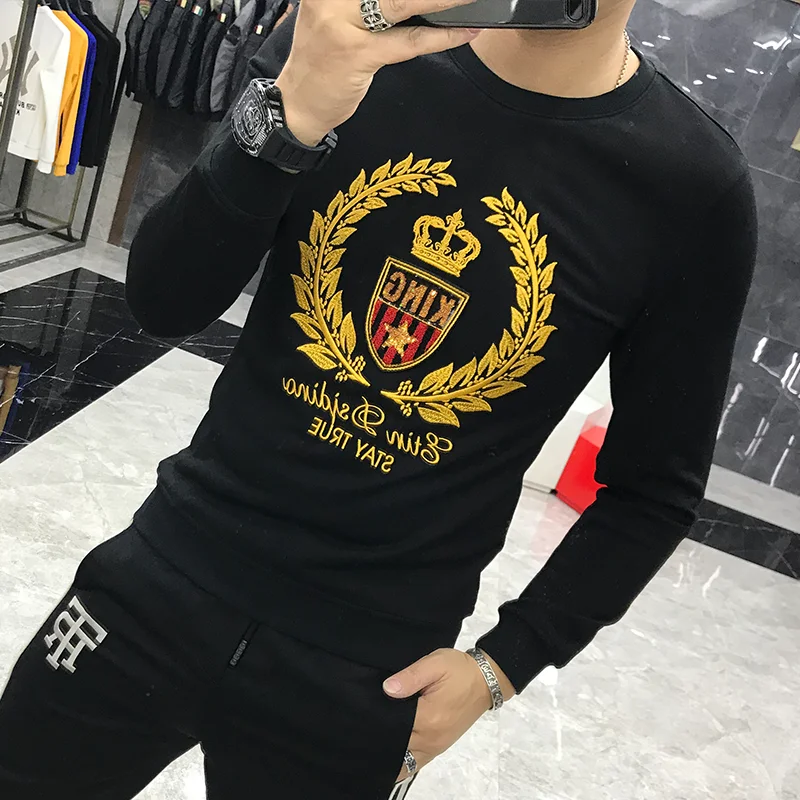 AH10126, модные мужские толстовки и свитшоты,, Подиумные, Роскошные, известный бренд, Европейский дизайн, вечерние, Стильная мужская одежда