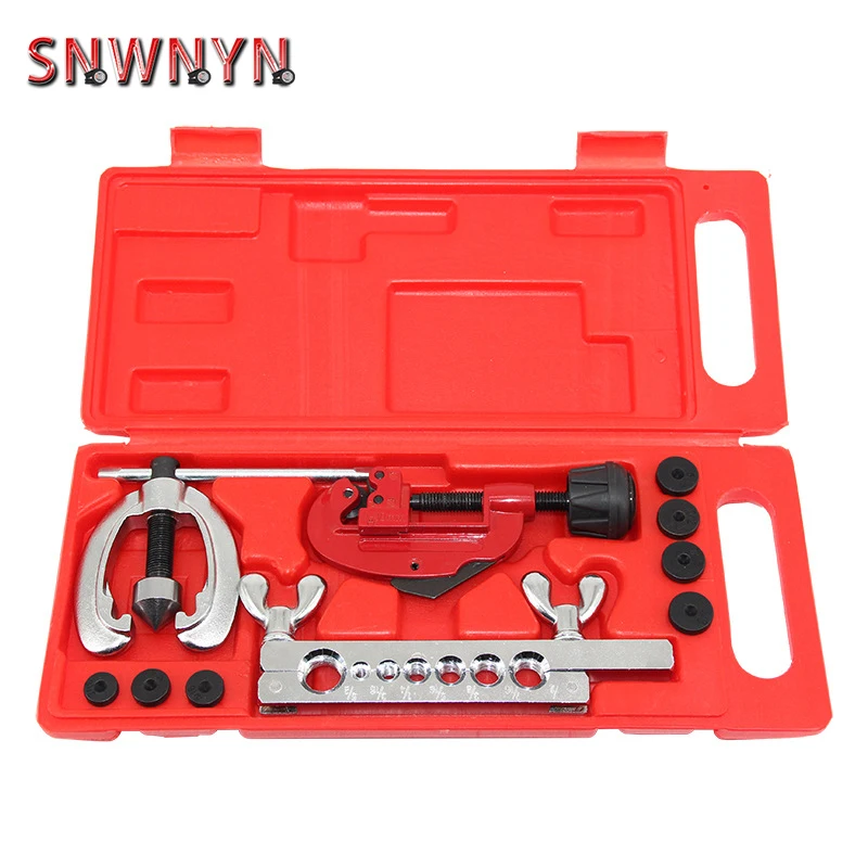 

Metric Cutter kit Brake Fuel Pipe Repair Double Flaring Dies Tool Set Clamp Kit Refrigeration Tube Cutter Car Repair Tools