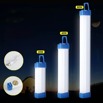 

Dimmable LED Camping Lantern with Magnet Hook UpTent Light 20W/40W/60W Outdoor Emergency High Power USB Charging Flashlight