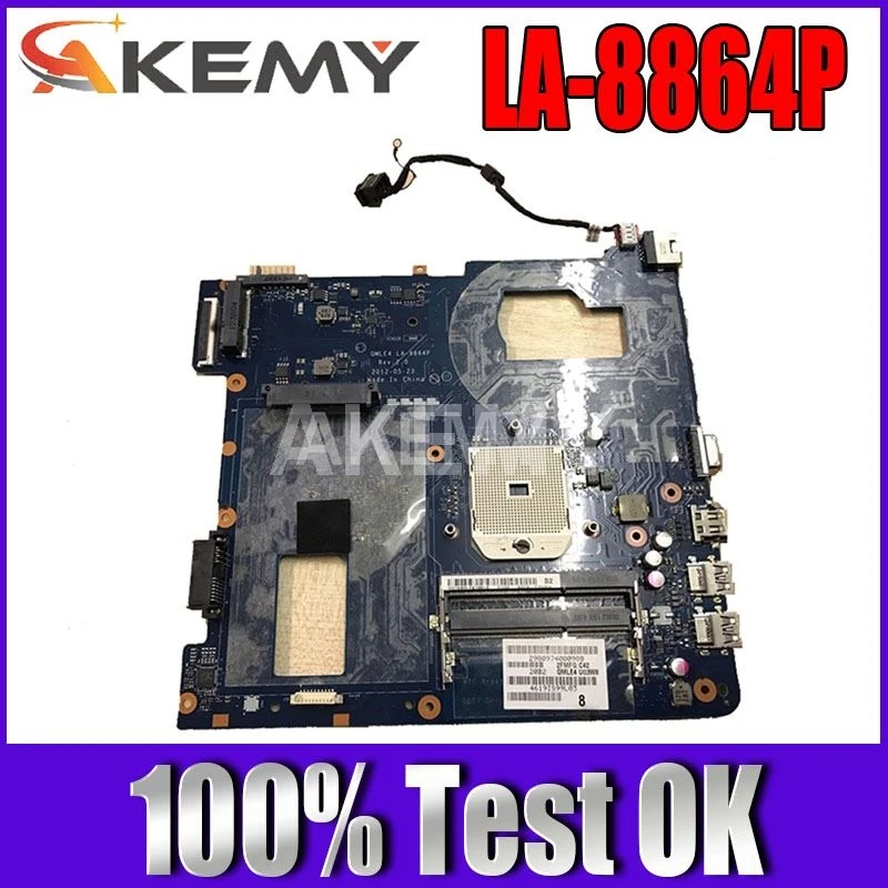 AKemy для Samsung NP355V5C материнская плата ноутбука QMLE4 LA-8864P REV: 2 0 100% протестирована