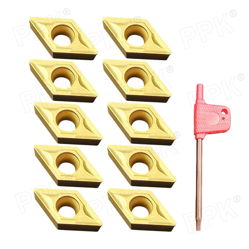 A wrench / 10PCS CNC turning tools a box of ten blades DCMT070204 US735 | Инструменты