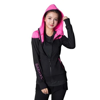 

Women Running Jackets Long Sleeve Fast Drying Ladies Yoga Sports Zipper Jacket Coat Fitness Gym Shirts Women's Hoodie