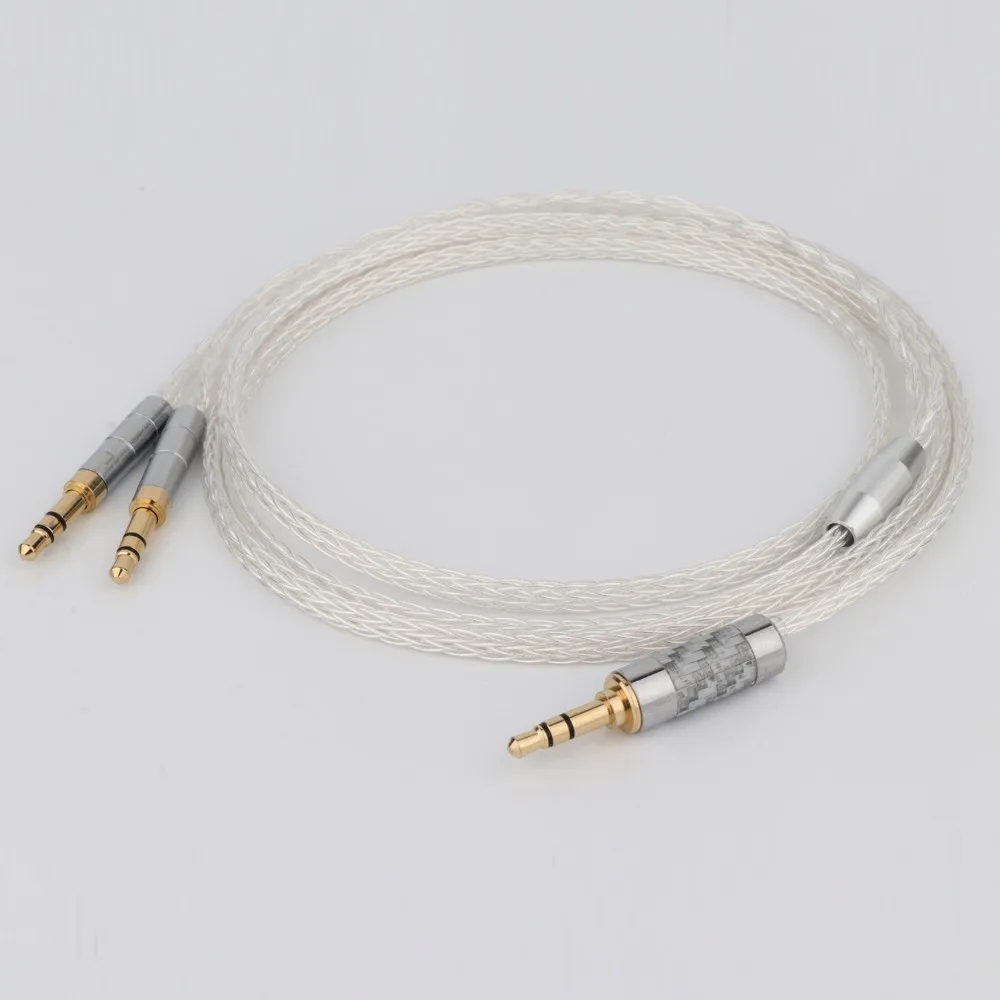 

Наушники Preffair HiFi 16 Core OCC с посеребренным покрытием, улучшенный кабель для магнитной детали, фотоэлементов, фокусных наушников