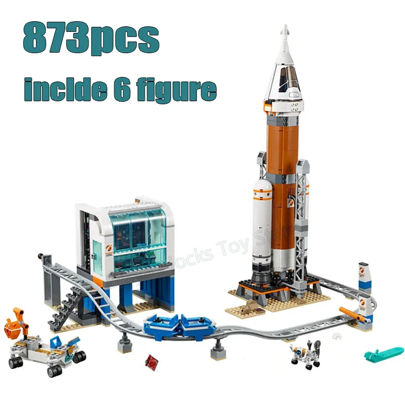 

NEW MOC Aerospace Deep Space Rocket and Launch Control Spacecraft City Building Blocks Classic Model Bricks Kits Sets ideas Toys
