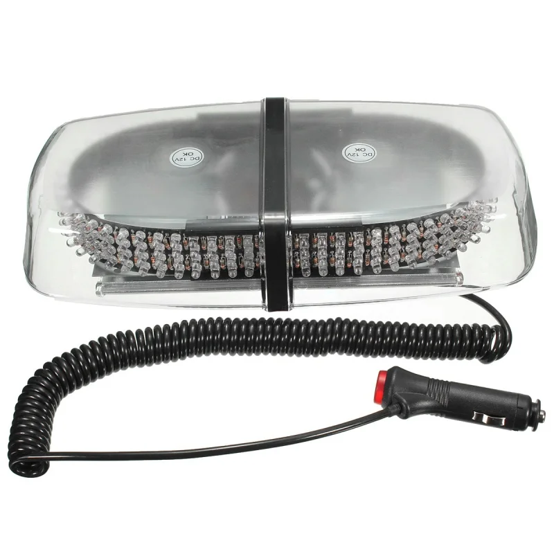 

12V 240LED Magnetic Emergency Bar Recovery Warning Strobe Flash Light Beacon 20W Amber