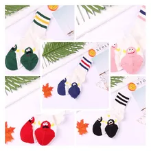 Носки в полоску с рисунком быка, короля демона, Осенние повседневные женские хлопковые носки, милые забавные мягкие удобные дышащие корейские модные носки