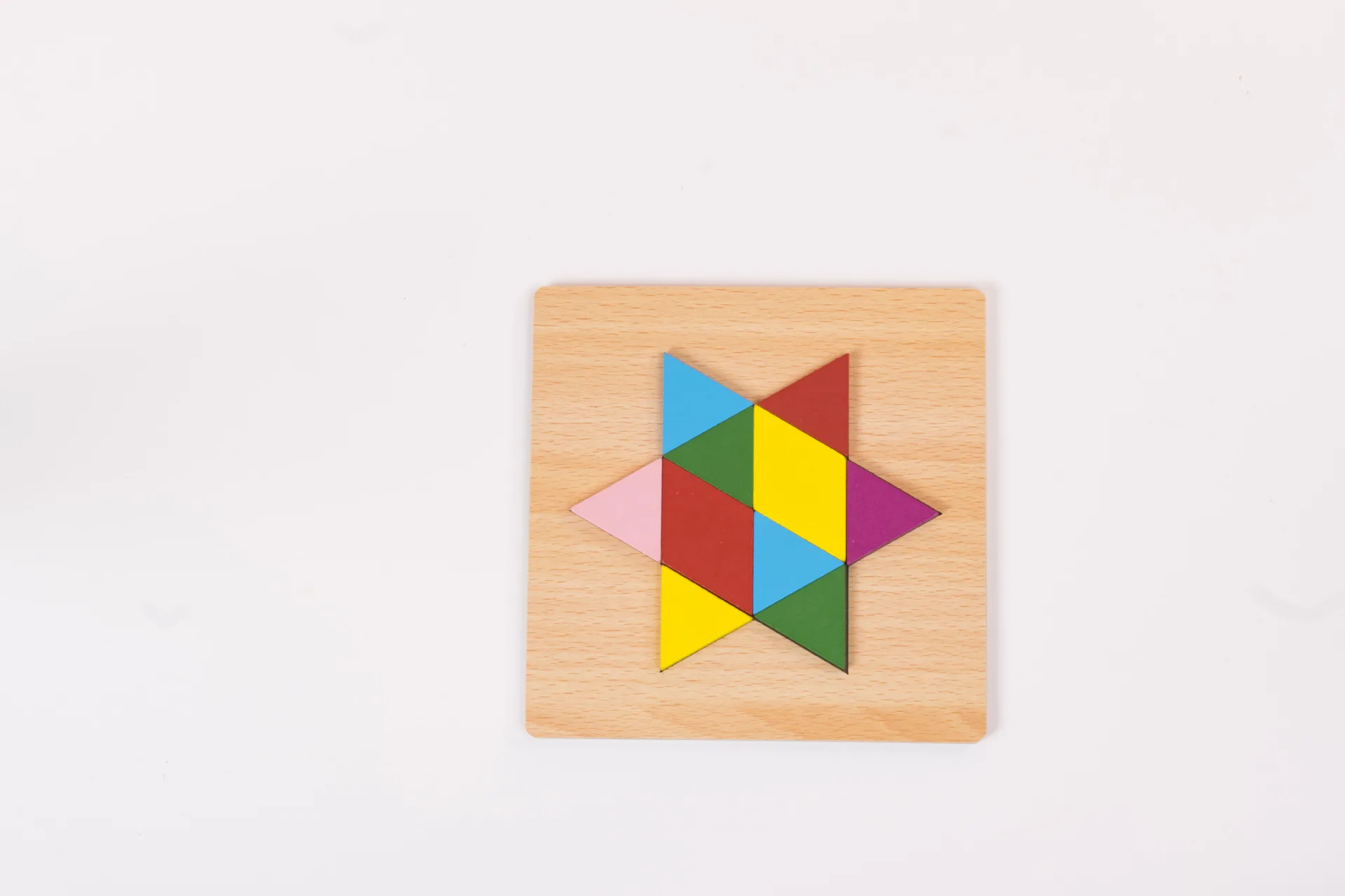 Hexagon puzzle Деревянные детские развивающие игрушки для детского сада обучающие средства цифровой формы распознавание школьников дошкольного возраста 3D головоломка квадратный реквизит - Цвет: Hexagon puzzle