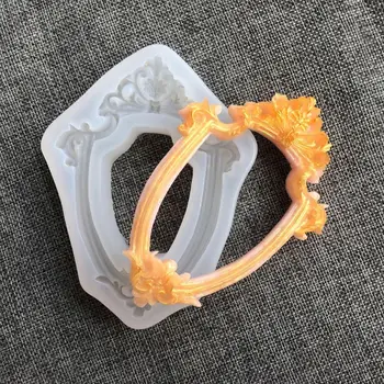 

Handmade Photo Frame Resin Mold Silicone Picture Frame Fondant Candy Chocolate Resin Mold Art Craft Tools