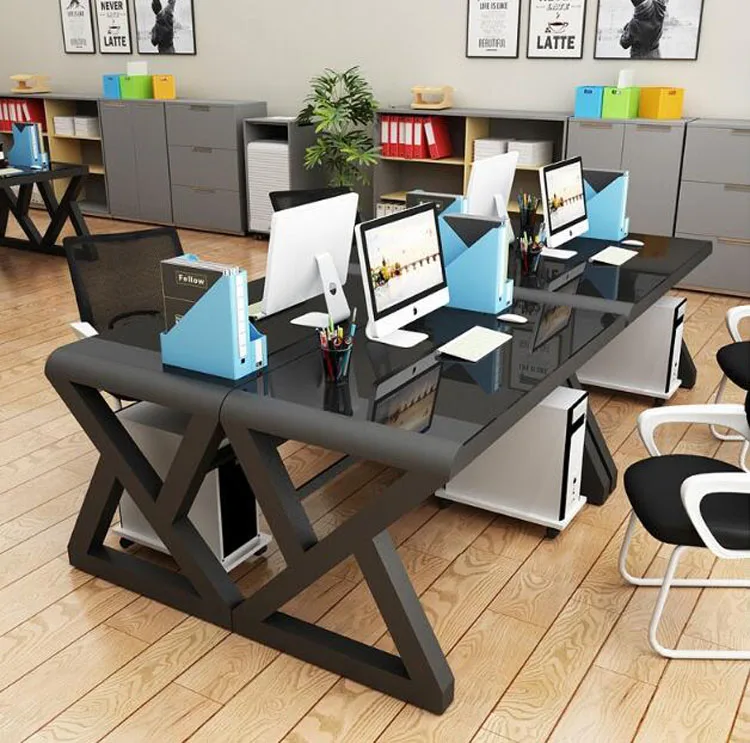 EU RU закаленное на стекло компьютерный стол домашний офис простой современный стол Рабочий стол для учебы офисный стол игровой стол