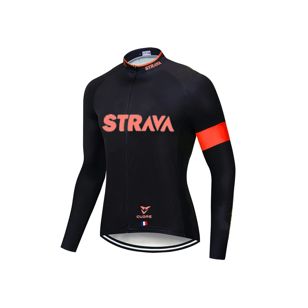 Весна/Осень 2020 Джерси для велоспорта Pro команда STRAVA длинный рукав Мужская одежда