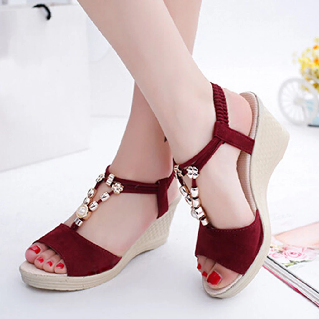 ladies wedge dress shoes