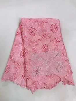 

High quality African Guipure swiss cord lace fabric for dress,nigerian water Soluble Print lace 5y/lot R16773