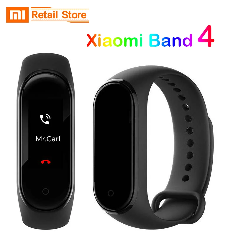 Глобальная версия, Xiaomi mi, 4 банда4, браслет, трекер, mi band 4, умный браслет, браслет, цветной AMOLED экран, пульсометр