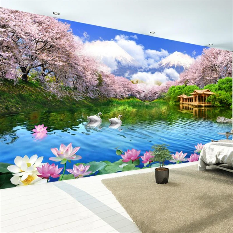 Beibehang-Very-beautiful-high-definition-cherry-TV-background-wall-custom-large-mural-wallpaper-papel-de-parede (2)