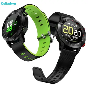 

Smart Watch Swimming IP68 Waterproof Full Touch Round Screen SmartWatch Blood Pressure Heart Rate Fitness Bracelet pk KW18 B612