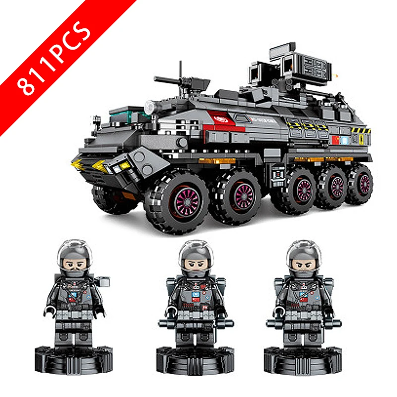 

New Military Series Toys Large vehicle Compatible Legoingl Military 107005 Buildin Blocks Toys for Children Birthday Gift