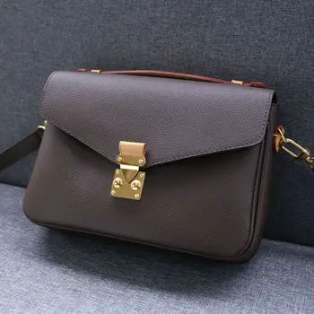 

Luxury Designer Top Handle Flap Oxford Messenger Satchel crossbody Bag Pochette Handbag Genuine Leather AAA grade Coated Canvas