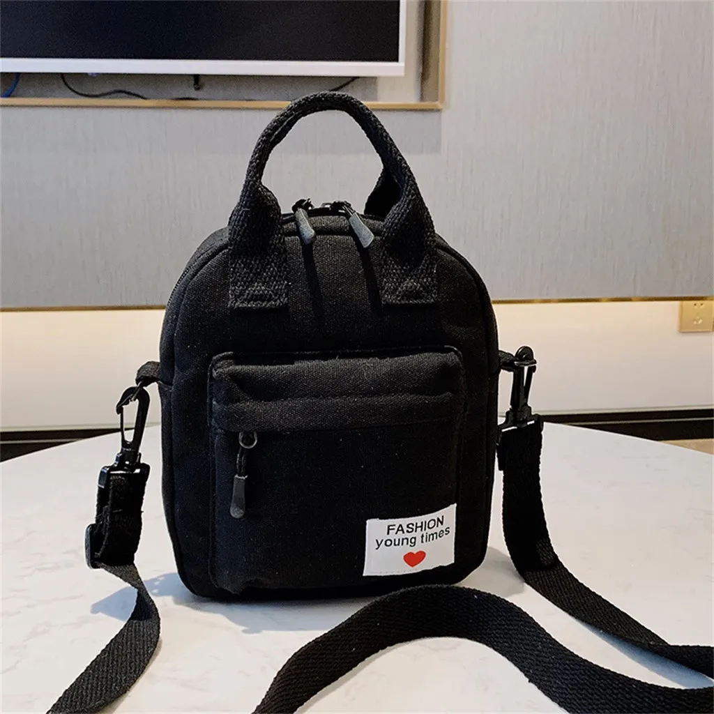 25#Women Pure Color Casual Tote Outdoor Bag Canvas Handbag Zipper Shoulder Ladies Hand Bags Bolsas De Mujer | Багаж и сумки