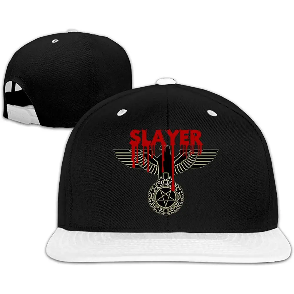Группа Slayer Логотип музыкальной группы хип-хоп группа бейсболка белая Регулируемая простая шляпа