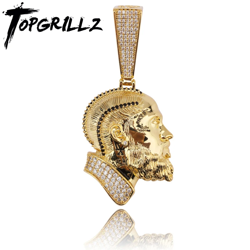 TOPGRILLZ ожерелье и кулон с теннисной цепочкой Iced Out Bling кубический циркон Сияющие