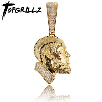 

TOPGRILLZ R.I.P Nipsey Hussle Necklace & Pendant With Tennis Chain Iced Out Bling Cubic Zircon Shining Men's Hip Hop Jewelry