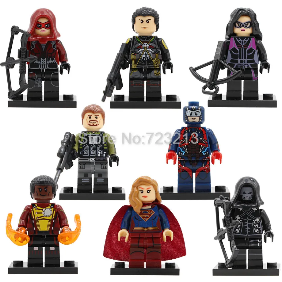 

Super Hero Figure Prometheus Slipknot Surgirl Huntress Rick Flag Emiko Queen Building Blocks Set Model Bricks Toys Legoing