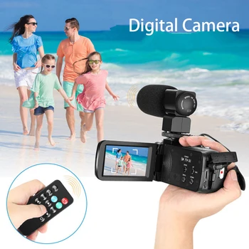 

2.7K 30MP Night Vision Touch Screen High Definition Wide Angle COMS Sensor Remote Control Digital Camcorder 16X Zoomable