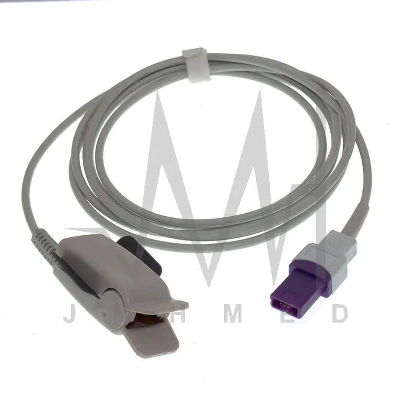 

Compatible with Spo2 Sensor of Lohmeier M010 Monitor,6pin 3m Oximetry Cable for Adult /Child/ Neonate / Animal / Finger/Ear