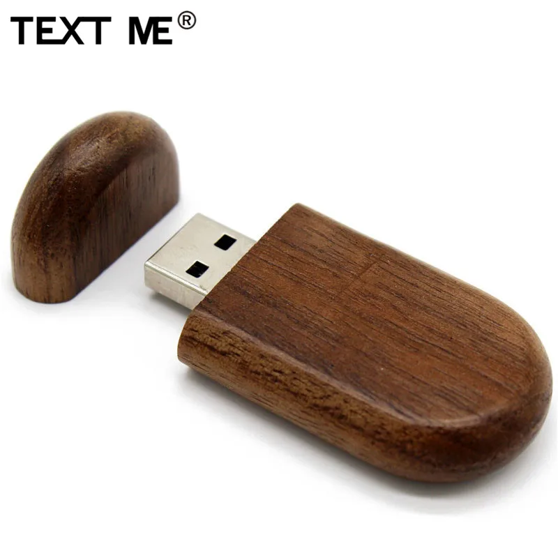 TEXT ME Maple wood Walunt  wood  Free custom made LOGO usb flash drive usb 2.0 4GB 8GB 16GB 32GB 64GB 4