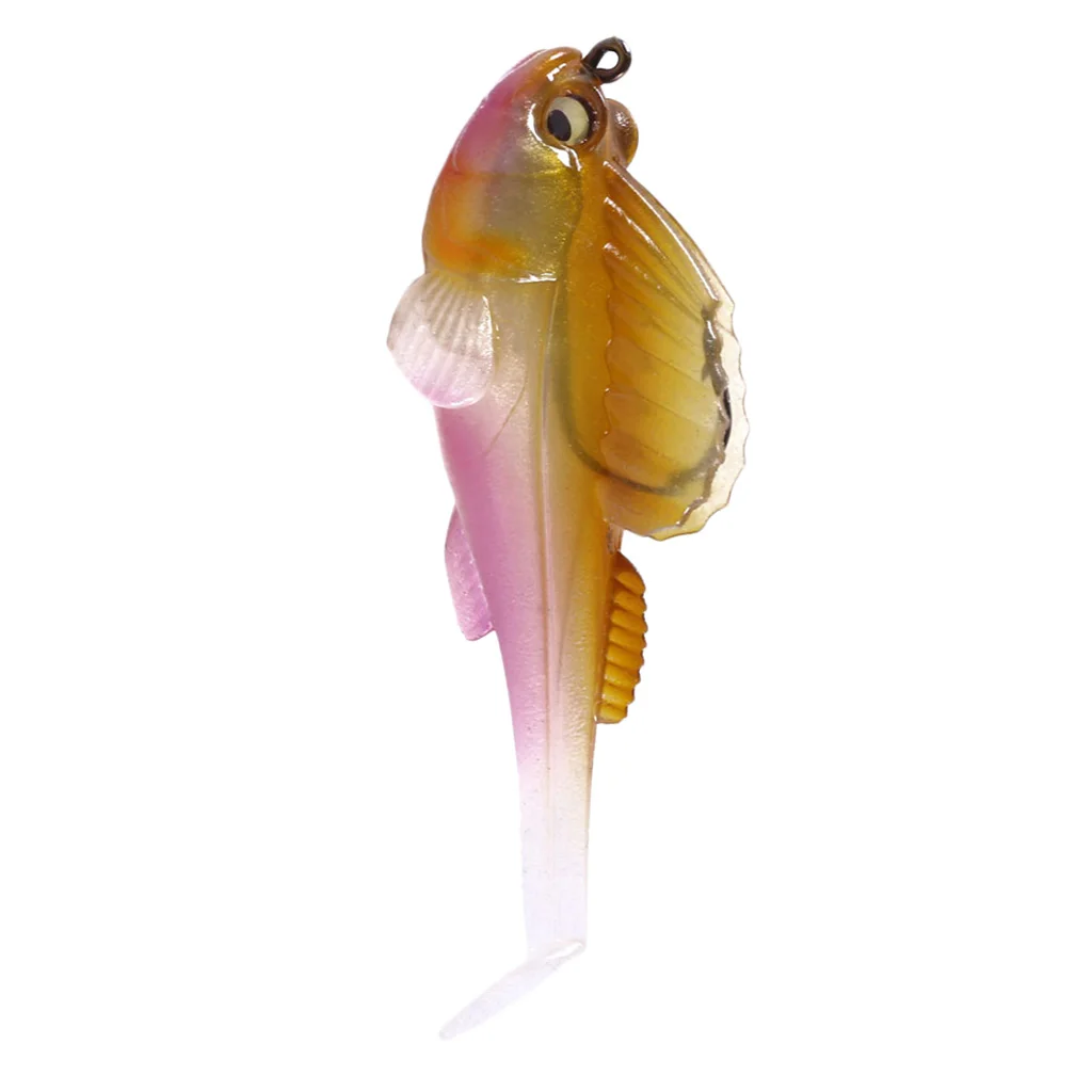 14g 7cm Soft Lead Fishing Lures Sinking Swimbaits Lifelike 3D Eyes T Tail Casting Lures Fishing Tackles