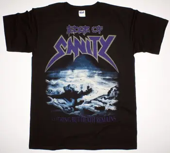 

EDGE OF SANITY NOTHING BUT DEATH REMAINS DEATH METAL NEW RARE BLACK T-SHIRT