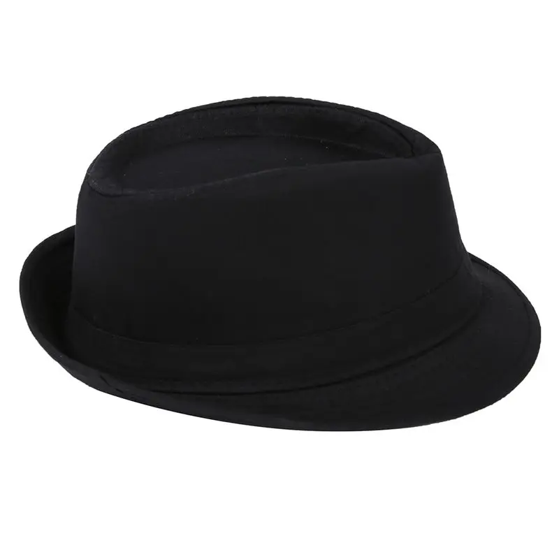 Черный Fedora обычная шляпа наряд аксессуар для гангстерского маскарадного платья