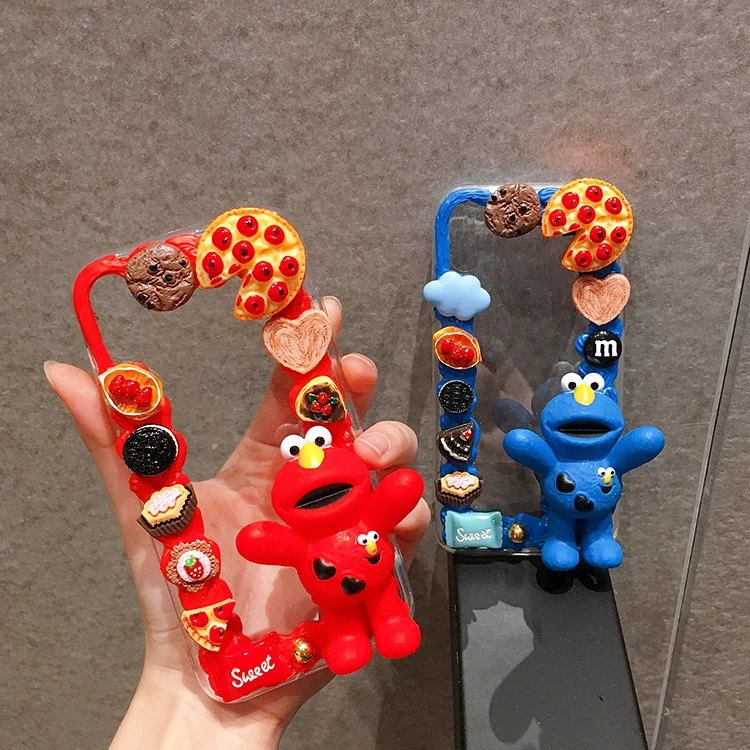 Для iphone 11 pro Max 3D милый чехол для телефона Улица Сезам XS X XR 8 plus 7 6 6S мультяшный
