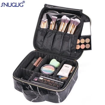 

Marble Professional Toiletry Bag Cosmetic Bag Organizer Women Travel Make Up Cases Big Capacity Cosmetics Suitcases For Makeup