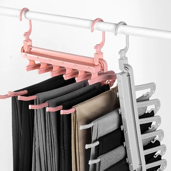

Folding Clothes Drying Rack Clothes Hanger 6 in1 Multi-functional Scarf Clothes Space Saving Storage Rack