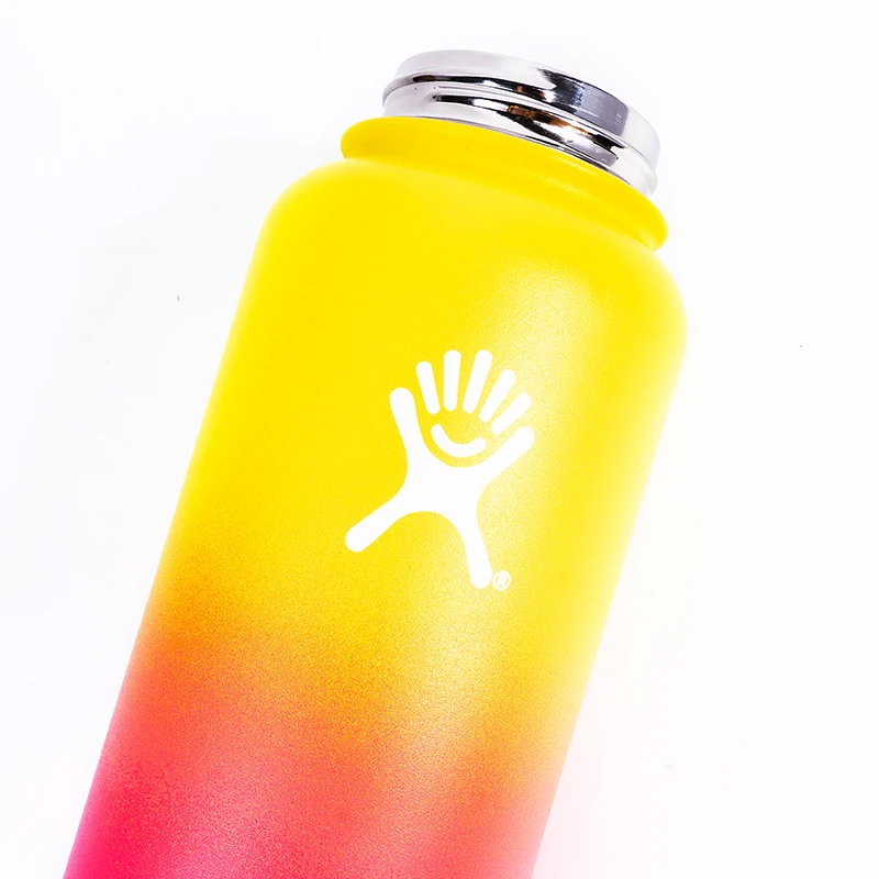 Online Frasco hidráulico de 32 oz 40 oz botella de agua de acero inoxidable con aislamiento al vacío botella térmica portátil de viaje de boca ancha para deportes al aire libre