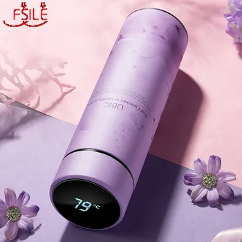 

Version 304 Double-layer Stainless Steel Mug Intelligent Temperature Display Water Bottle Creative Tea Cup Car Couple Gift Cup
