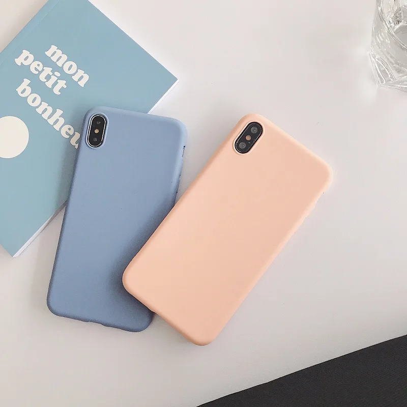 Матовый мягкий чехол для iPhone 11 Promax XR XS X 8 7 6 Plus|Чехлы-накладки| |