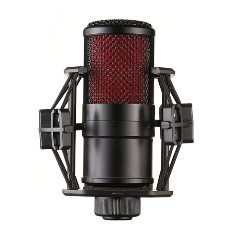 

Condenser Microphone with Anti Vibration Impact Bracket Professional Studio Microphone for Recording, Computer, Stage, Ktv , Hom