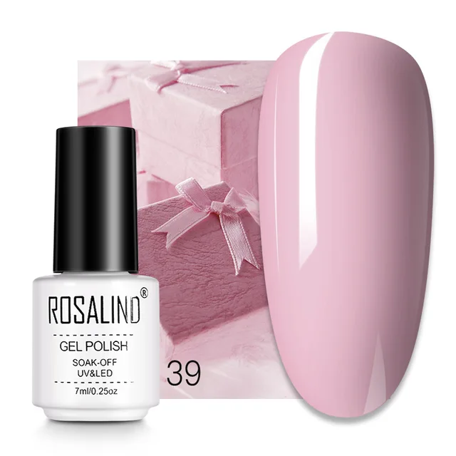 ROSALIND 7ML Nail Gel Polish Hybrid Varnishes All For Manicure Nails Art Base Top Coat UV Lamp Vernis Semi Permanent Varnishes RC39